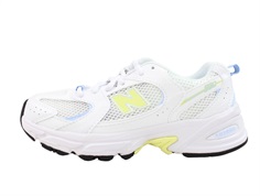 New Balance white/silver metallic 530 sneaker